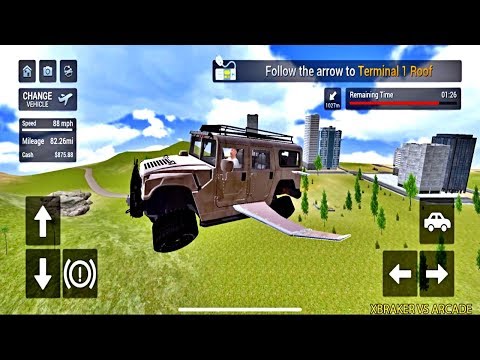 Flying Car Transport Simulator #5 - HUMMER CAR UNLOCKED - Gameplay ( android, ios )