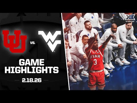 Utah vs. West Virginia Game Highlights | 2025-26 Big 12 Men's Basketball