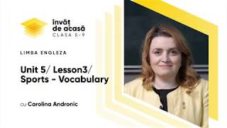 "Unit 5 Lesson 3 Sports Vocabulary"