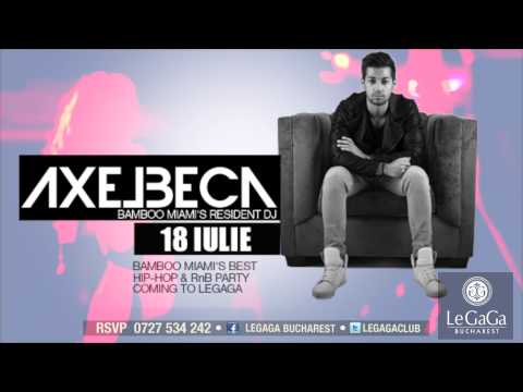 Axel Beca, Bamboo Miami's resident DJ @ LeGaga Bucharest on July 18th 2013promo Utv
