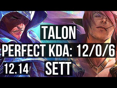 TALON vs SETT (MID) | 12/0/6, Legendary, 1.5M mastery, 300+ games | KR Diamond | 12.14