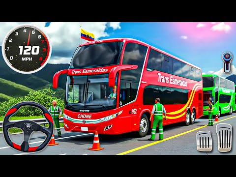 Real Hill Coach Bus Simulator 3D | Offroad Mountain Transport & Bus Driving - Android GamePlay