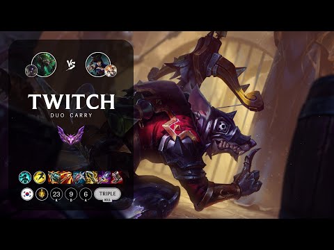 Twitch ADC vs Caitlyn - KR Master Patch 13.4