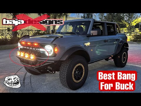 Cheap Off-Road LED Lights - Knock Off Baja Designs LP9 | 2022 Ford Bronco Bumper Lights