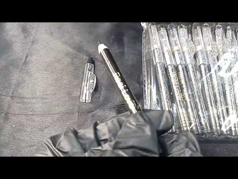 LÁPIS DE SOBRANCELHA COM APONTADOR PRETO REAL LOVE BOX COM 12 UN