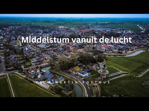 Middelstum vanuit de lucht