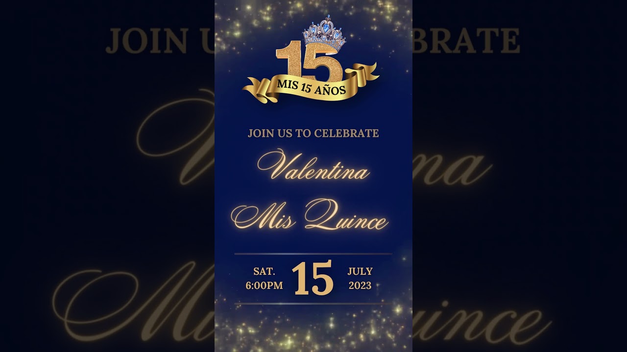 Quinceanera Video Invitation