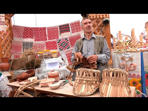 Выставы рамеснікаў у Гомелі з нагоды Дня Незалежнасці видео