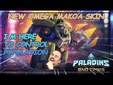 NEW Omega Makoa Skin All Voice Lines And Looks !!! Paladins 2.02