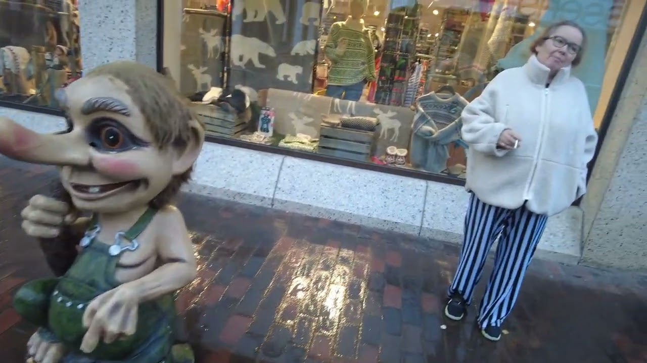 Embark on a walking tour across Storgata Street.