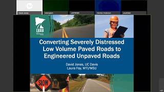 Webinar: A Guide to Successfully Convert Severely Distressed Paved Roads to Engineered Unpaved Roads