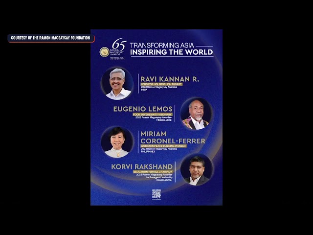 WATCH: 2023 Ramon Magsaysay Awards ceremony