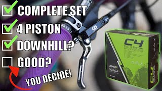 CLARKS CRS C4 4 Piston Hydraulic Brakes: REALTIME REVIEW!!!