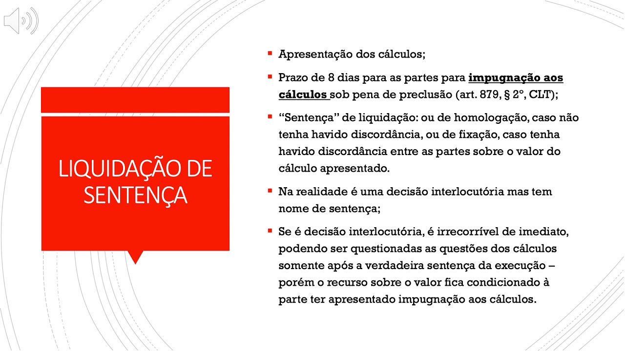 LIQUIDAÇÃO E EXECUÇÃO TRABALHISTA