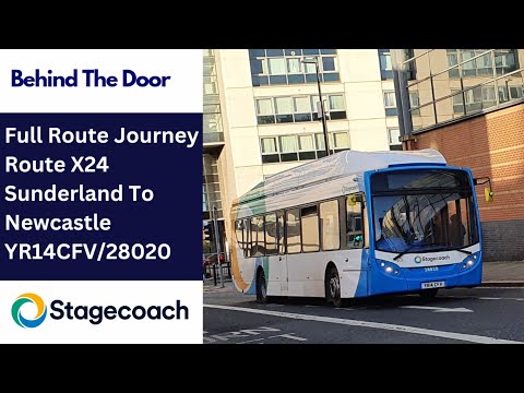 Behind The Door: Route X24 | YR14CFV/28020 - Stagecoach North East: Scania K270UB/ADL Enviro 300NG