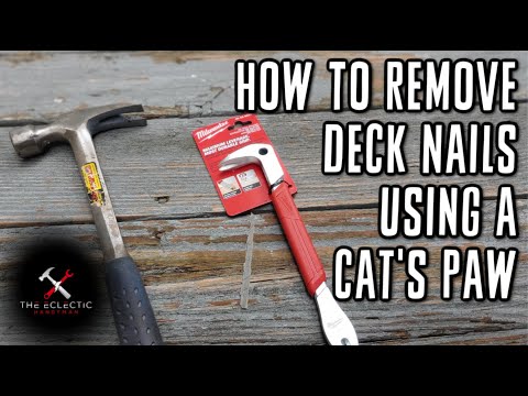 How to Remove Deck Nails Using a Cat's Paw