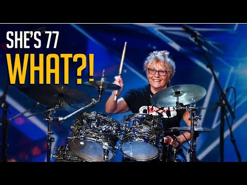 77 Year-Old Drummer SHOCKS The World With Her Audition!