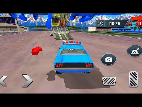 US Police Car Transporter Truck: Airplane Transport Simulator - Android Gameplay