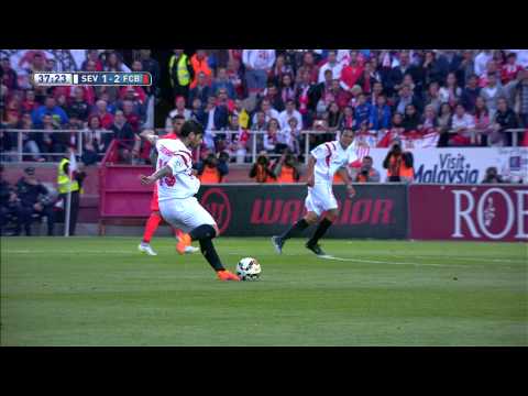 Gol de Banega que se come Bravo (1-2) en el Sevilla FC - FC Barcelona