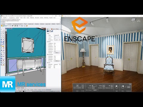 Enscape 2.9 render  per Rhino - Lezione #7 #enscape3d #rhinocero