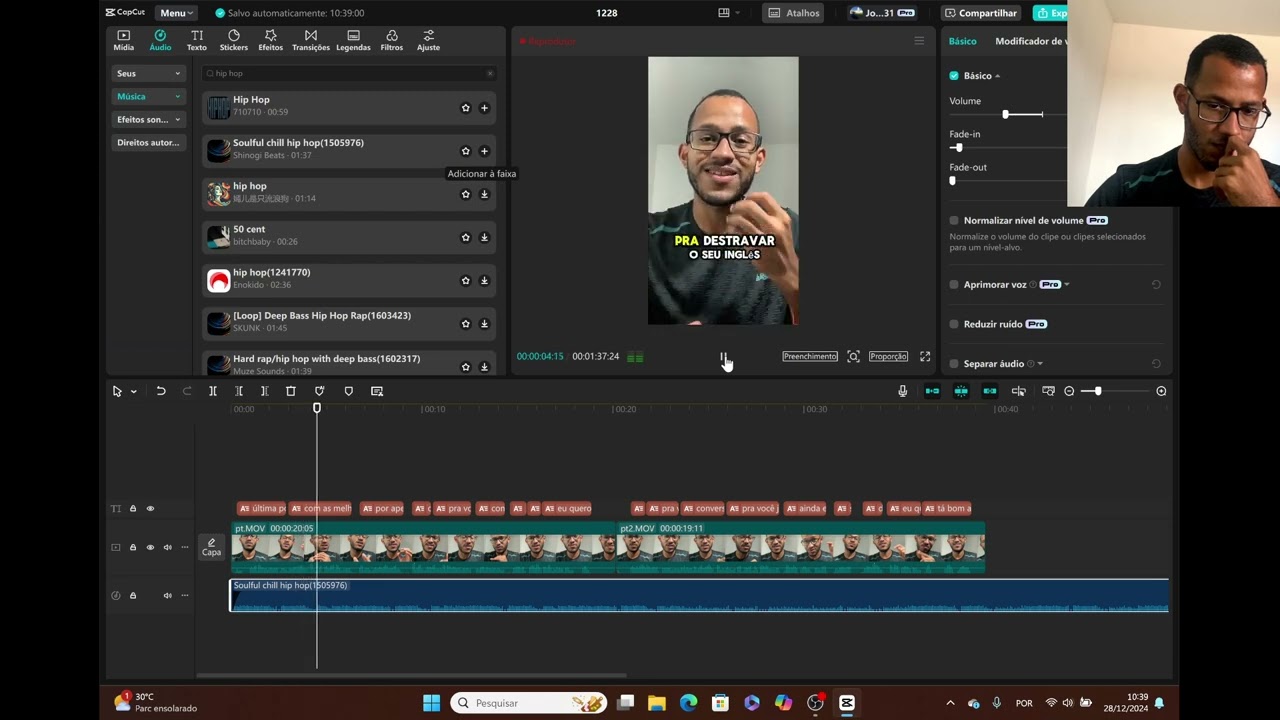 Como editar vídeo no capcut estilo reels