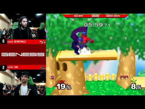 Genesis 5 - G2 | Westballz (Falco) vs Zain (Marth) - SSBM - Top 64, Losers Round 4