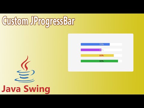 Java Swing Custom Jprogressbar