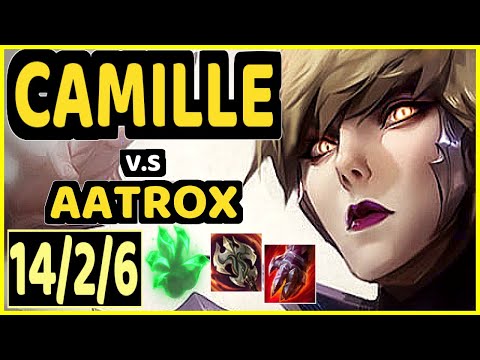CAMILLE vs AATROX - 14/2/6 KDA TOP GAMEPLAY - KR Ranked GRANDMASTER