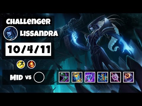 Lissandra 11.10 Gameplay Challenger S11 Mid (10/4/11) - BR