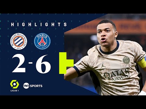Kylian Mbappé Scores Hat-Trick 🔥 | Montpellier 2-6 PSG | Ligue 1 Match Highlights