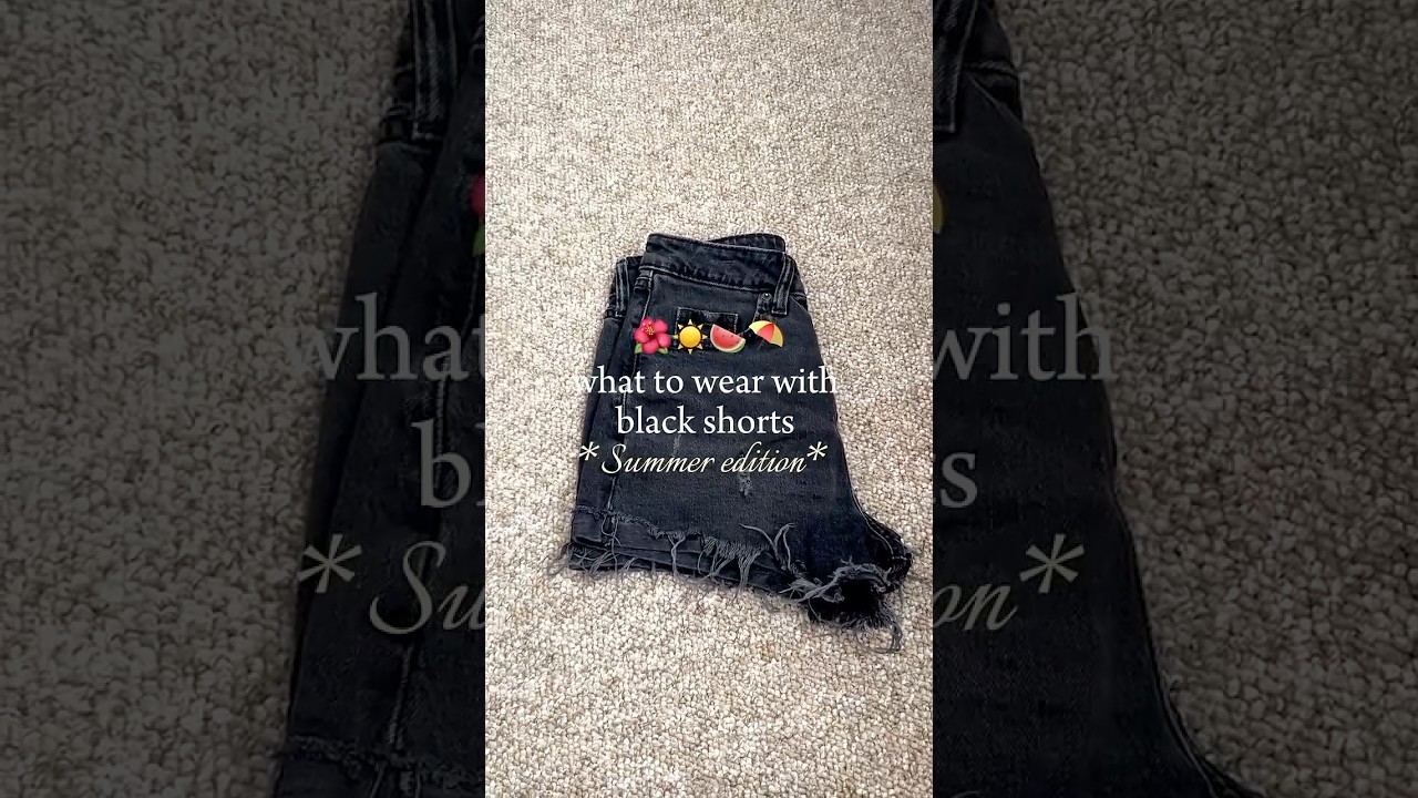 Summer outfits ideas w/ black shorts !!💗 #trending #viral #shortsfeed #ootd #summer