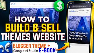 Make and Sell Custom Blogger Themes Plus Digital Ebooks Using Google AI