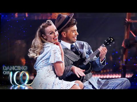 Watch Sonny Jay and Angela's fun Showcase skate to a George Formby medley | Dancing on Ice 2021