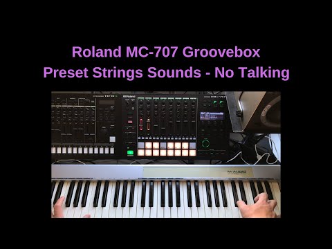 Roland MC-707 Groovebox Preset Strings Sounds Demo - No Talking