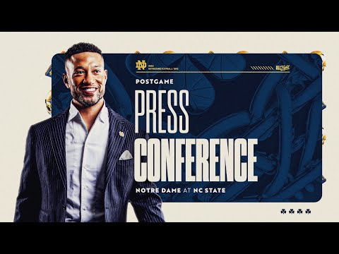 NC State Postgame Press Conference (9.9.23) | Notre Dame Football