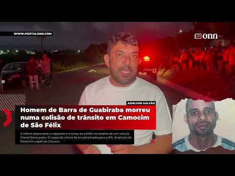 Homem de Barra de Guabiraba morreu numa colisão de trânsito em Camocim de São Félix
