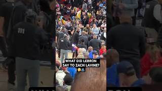 What did LeBron say to Zach LaVine? 🤔🫂