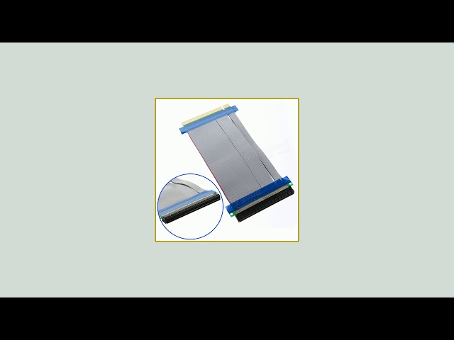 Vídeo relacionado con Chenyang PCI-E Express 16X a 16x Macho a Hembra Riser Extender Tarjeta Cable Cinta 20cm