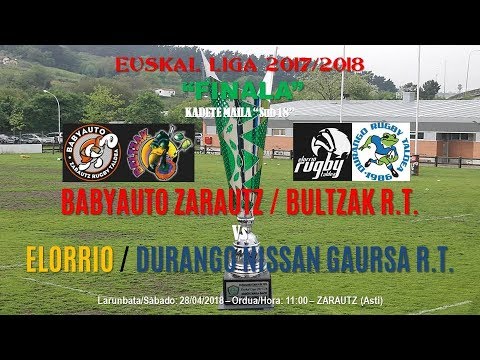"SUB-18".- FINALA.-BABYAUTO ZARAUTZ/BELTZAK R.T. & ELORRIO/DURANGO NISSAN GAURSA R.T. (28.04.2018)