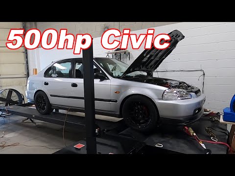 B18C1 Turbo EK Sedan Dyno Tune
