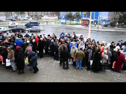 Sfintirea apei la Catedrala Sfinta Treime Arad