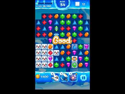 Jewel Pop Mania:Match 3 Puzzle Level 72 ( Jewel Ice Episode ) - Walkthrough ( No Booster )