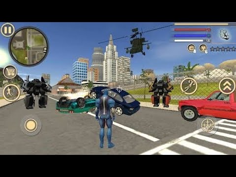 Free Super Hero Unlimited Power in Rope Hero Vice Town Cyclops Glasses Eye Laser JetPack Mod Man #10