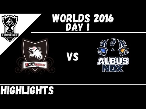 ROX vs ANX Highlights Worlds 2016 Day 1 Group A ROX Tigers vs Albus Nox Luna