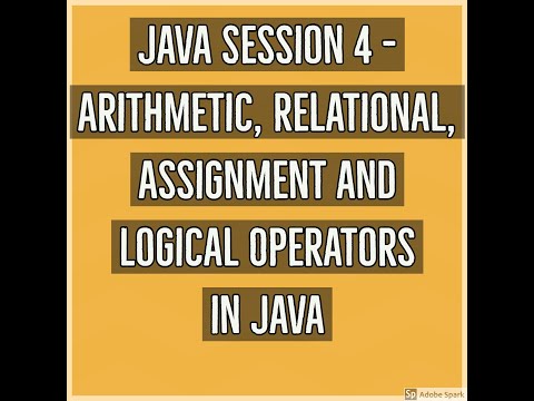 Java 4 Arithmetic Relational Assignment And Logical Operators In Java
