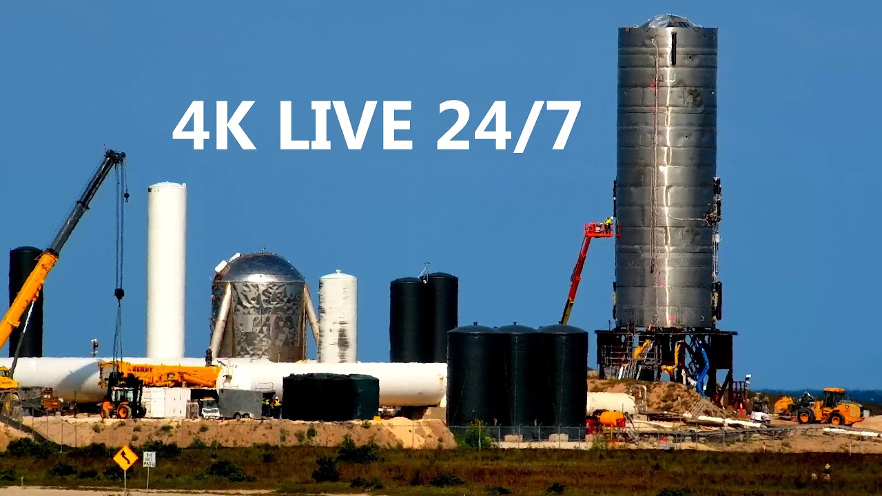 LIVE! 24/7 4K SpaceX Boca Chica Launch Facility