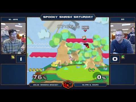Spooky Smash Saturday Melee Singles - El Jefe (Fox) vs SQ (Luigi) - Winners Bracket
