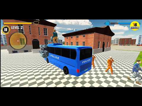 Police Bus Shooting: Police Plane Prison Transport - Android Gameplay FullHD