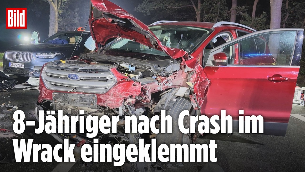 OLDENBURG: Drei Verletzte bei schwerem Unfall – Kreuzung wird zum Trümmerfeld