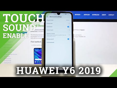 How to Enable/Disable Touch Sounds on Huawei Y6 (2019)?